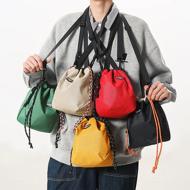 

Casual small bucket handbags female nylon messenger crossbody bags women's shoulder bag women purses travel bags designer bagsac