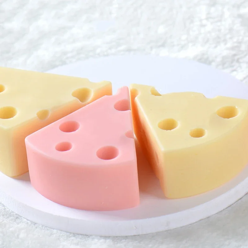 Mini Cheese 3D Mold Baking Handmade Candle Soap Silicone DIY Decorating Tool Chocolate Chocolate Ice Cream Mousse Cake Mold