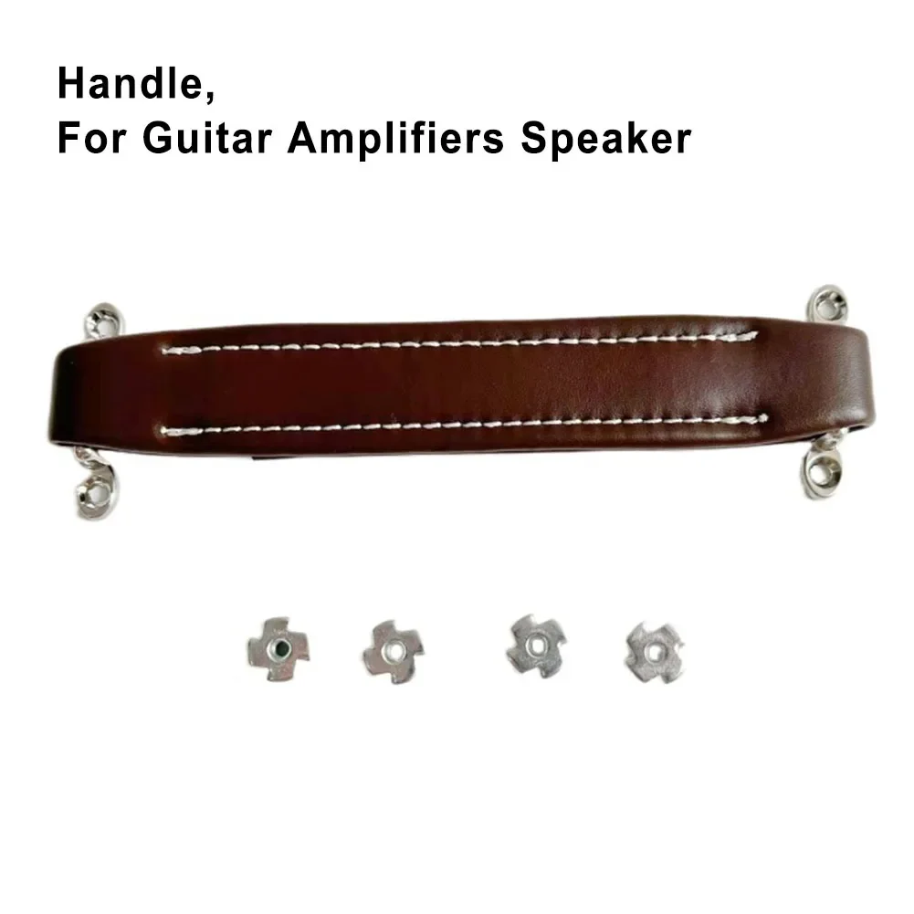 Vintage Style Leather Guitar AMP Handle With Screw For Guitar Amplifiers Speaker Leather + Metal Guitar Amplifiers Speaker Tool