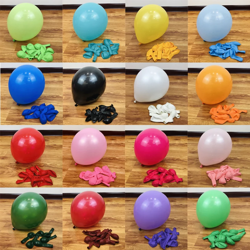 

10inch 12inch Matte Balloon 50/100pcs Multicolored balloons Birthday Party Decoration Wedding New Year Baby Shower Globos Decor