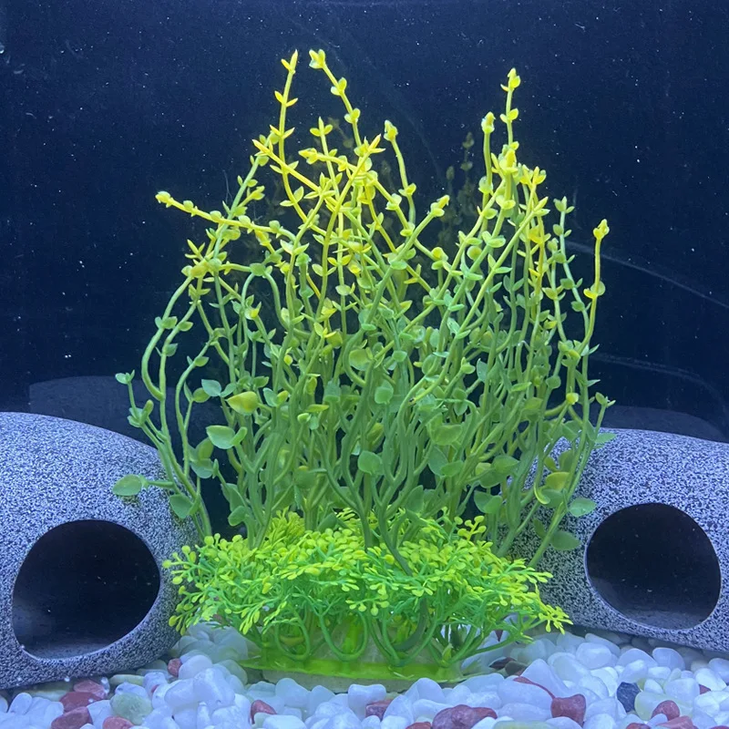 Artificial Underwater Plastic Plants Aquarium Fish Tank Aquatic Fake Shrub Green Water Grass Viewing Simulation Decoration