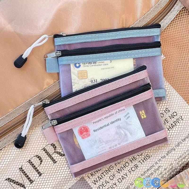 

Большая дорожная косметичка-органайзер из нержавеющей стали для паспорта, посадочного талона, монет и карт