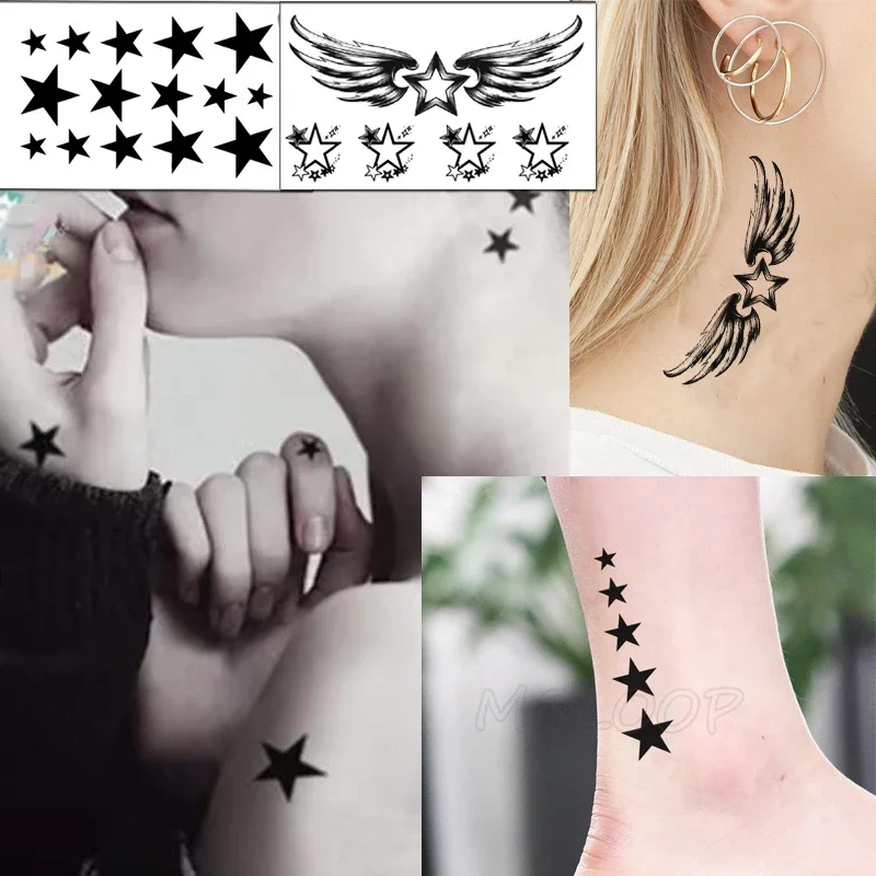 Черная-звезда-крылья-татуировка-наклейка-боди-арт-водостойкая-временная-татуировка-для-мужчин-и-женщин-красивая-планета-флэш-тату-вечерние-макияж