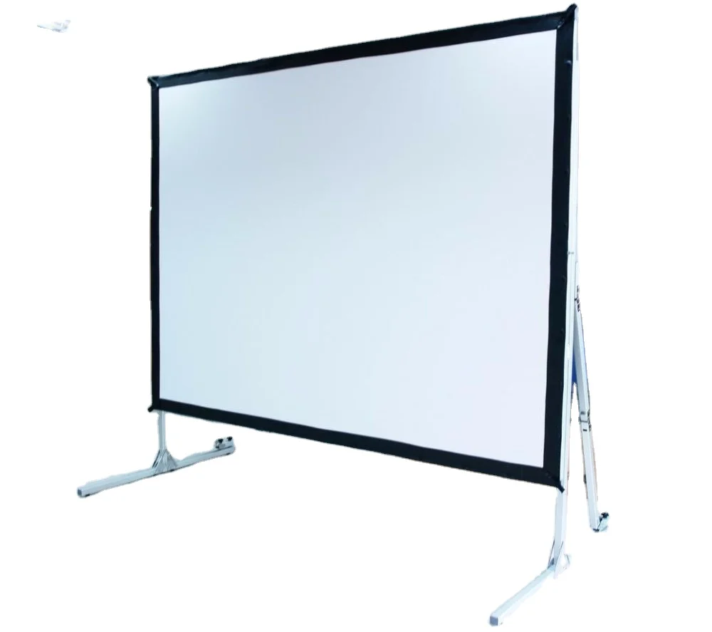 Nice Price 180 Inch Front/Rear Fabric  Fast Fold Projector Projection Screen for Outdoor