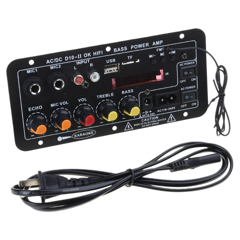 Placa amplificadora portátil 5.0 573A con tablero visualización para entusiastas del bricolaje