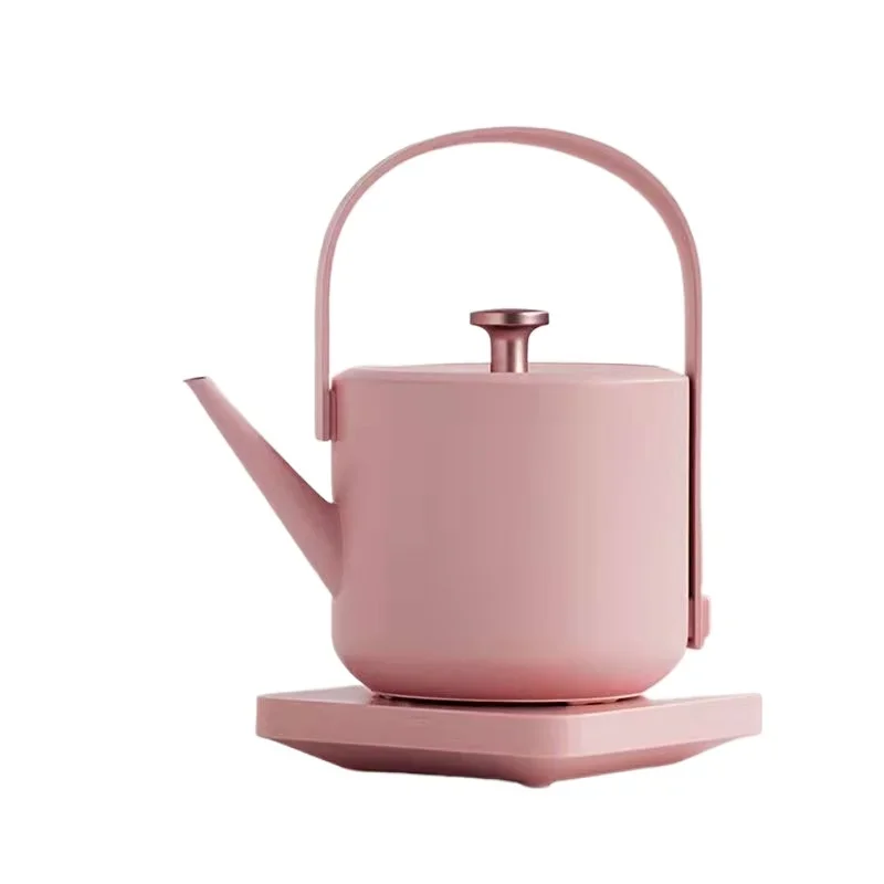 Automatic Pink 304Food Grade Stainless Steel Electric Kettle Quickly Boiling Brewing Pot 600ml 1200w