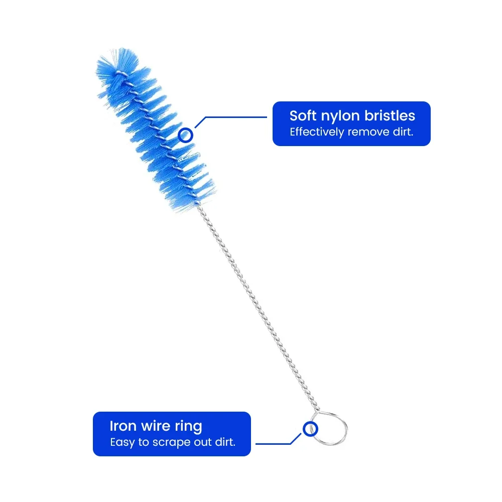 CPAP Hose Brush Cleaning, 7 Feet Length Plus 7 Inches Handy Stainless Steel Wire Bristle Brush, Fits 15mm 19mm Diameter Tubing image 6