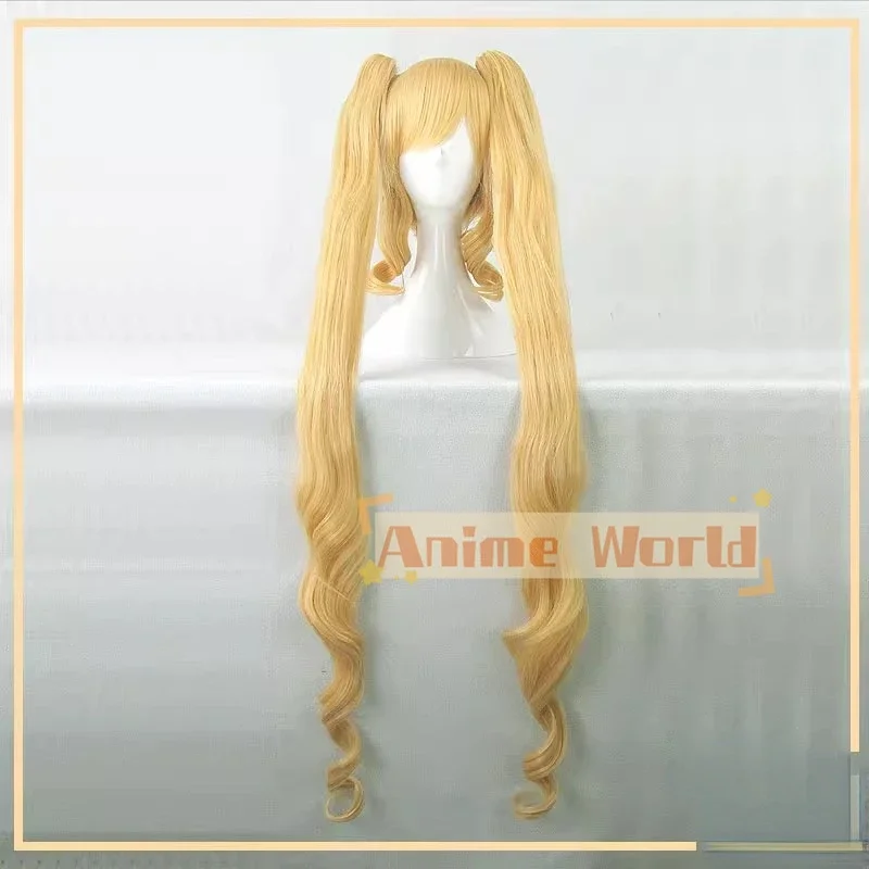 

Shin Ku Reiner Rubin Cosplay Wig Rozen Maiden Golden Long Wavy 100cm Synthetic Hair Heat Resistant Halloween Role Play Party