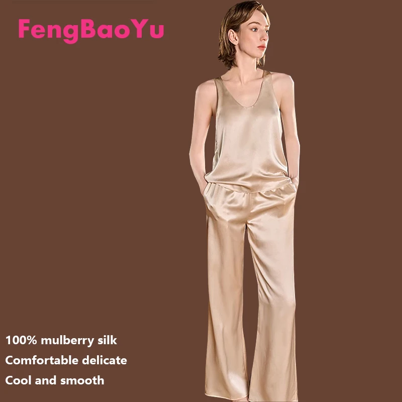 

Женская рубашка из натурального шелка со средним рукавом, шелковая домашняя повседневная рубашка, пижамы, праздничные удобные прохладные блестящие, мягкие легкие