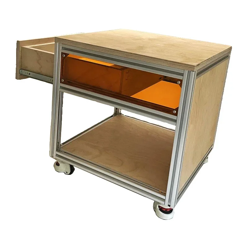 Ocean plate module combination bedside table aluminum profile minimalist design bedroom bedside table storage cabinet