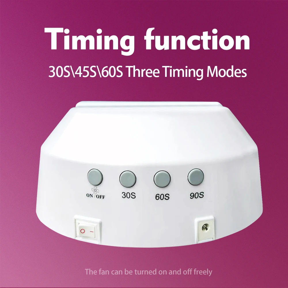 72W Custom Color Pink Black Professional Cordless Pro Nail Dryer Lamp 2 In1 Double Hands Fan UV Led Nail Lamp Rechargeable