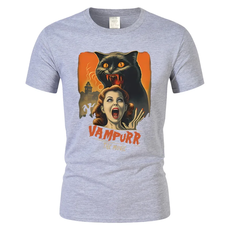 Vampurr The Movie Hip Hop T-Shirt for Adults The Return of Vampurr Leisure Tee Latest Trend in Cat Apparel