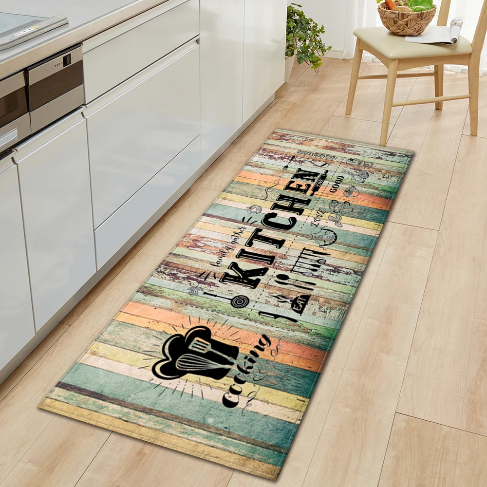 Kitchen Floor Mat Bath Entrance Doormat Home Living Room Bedroom Decoration Carpet House Balcony Hallway Door Anti-Slip Foot Rug