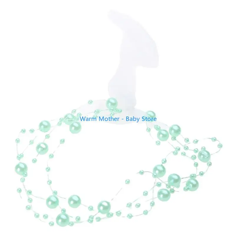 طفلة صغيرة لؤلؤة عقال الطفل التقطت الصور تشكل صورة Tieback الشعر التبعي 57QE #5