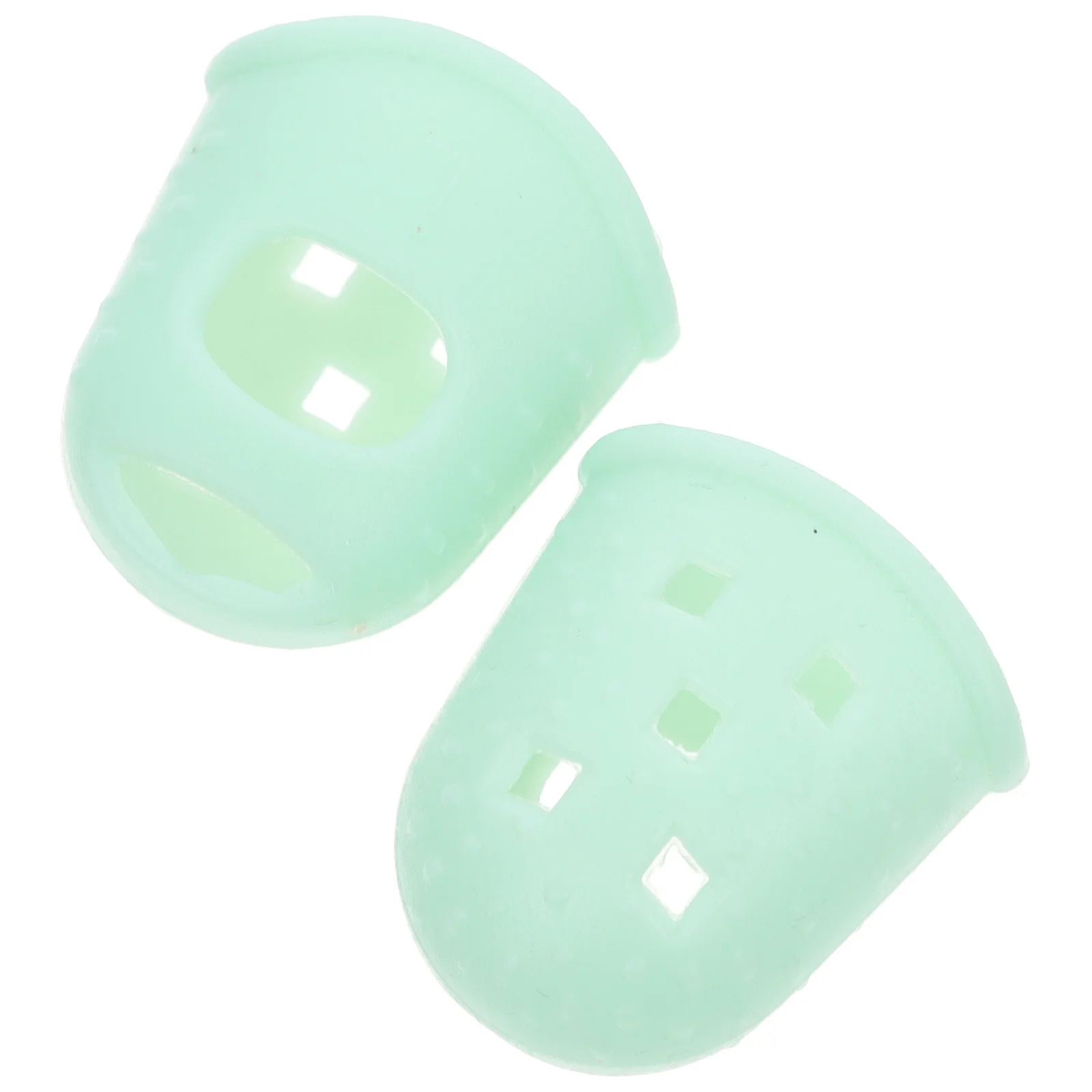 

2 Pcs Finger Cot Kalimba Protectors Thumb Nail for Practicing Fingertip Cover Silica Gel Covers