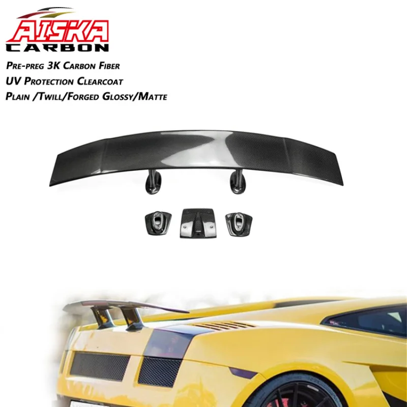 

AISKA Carbon Fiber Superleggera Style Rear Spoiler Wing for Galardo LB540 LB550 LB560 2009-2014