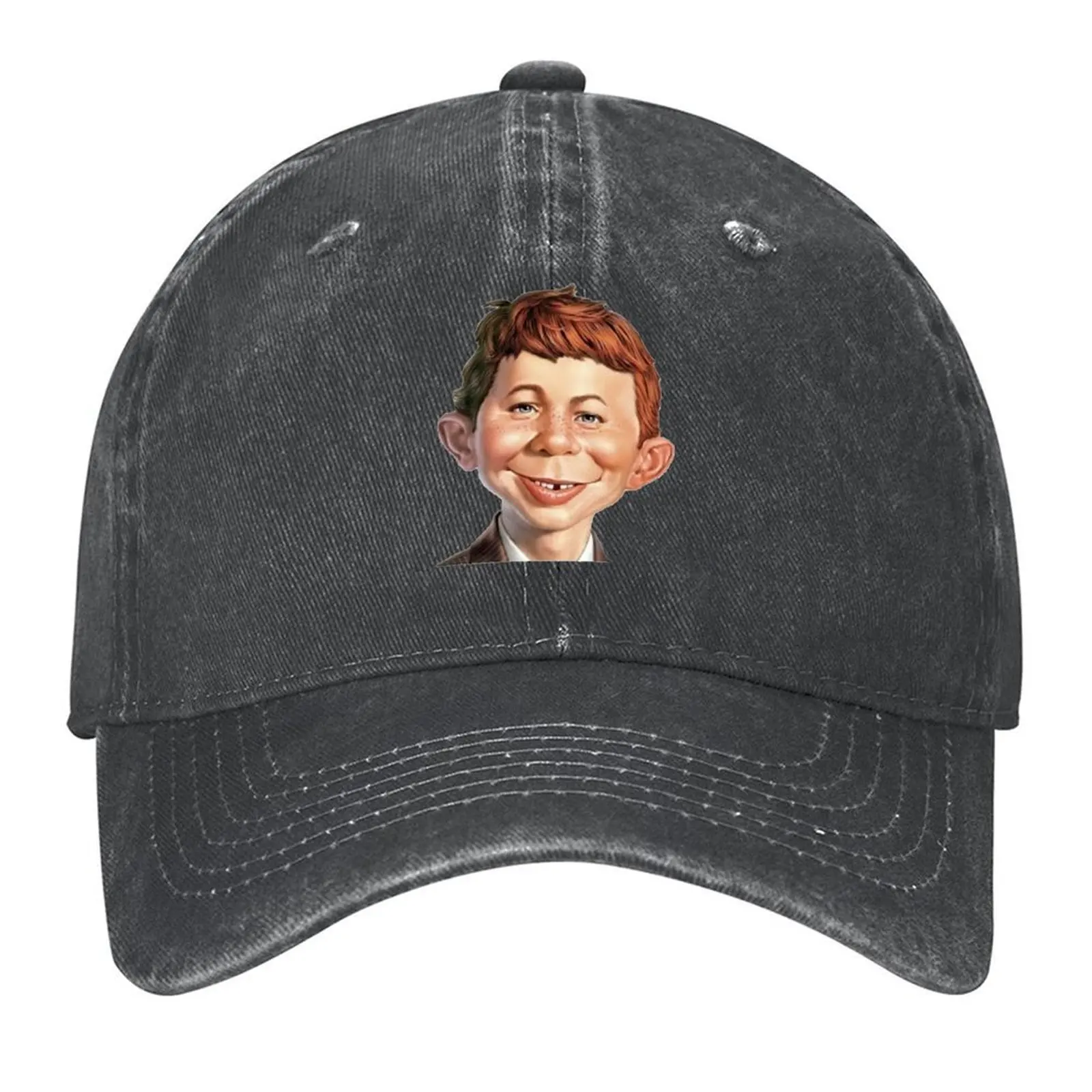 

what me worry Mad Magazine alfred neuman Classic Baseball Cap Rugby Big Size Hat tactical cap For Man Women's