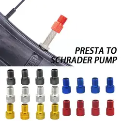 5 Colors Bicycle Valve Road Bike Presta To Schrader Converter Valve Bike AV Road FV Converter Adapter Adapter Valve M4Z3