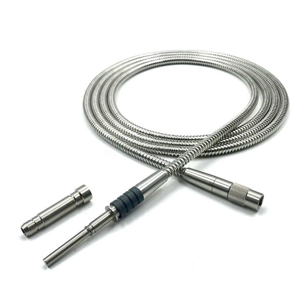Upgrade 4.0mm 2.5M 3.0M Metal Tube Fit Wolf Storz, Storz, Olympus Endoscope Cold Light Source Glass Fiber Light Guide Bundle