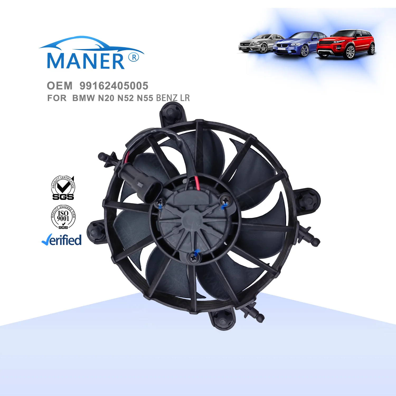 MANER 99162405005 Auto Electrical Parts Radiator cooling fan For Porsche 911 3.8L GT3 2012-2019