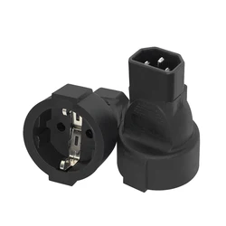 IEC320 C14 TO EU, Power Socket Adapter IEC 320 C14 to EU, EU AC plug power converter UPS PDU Cable