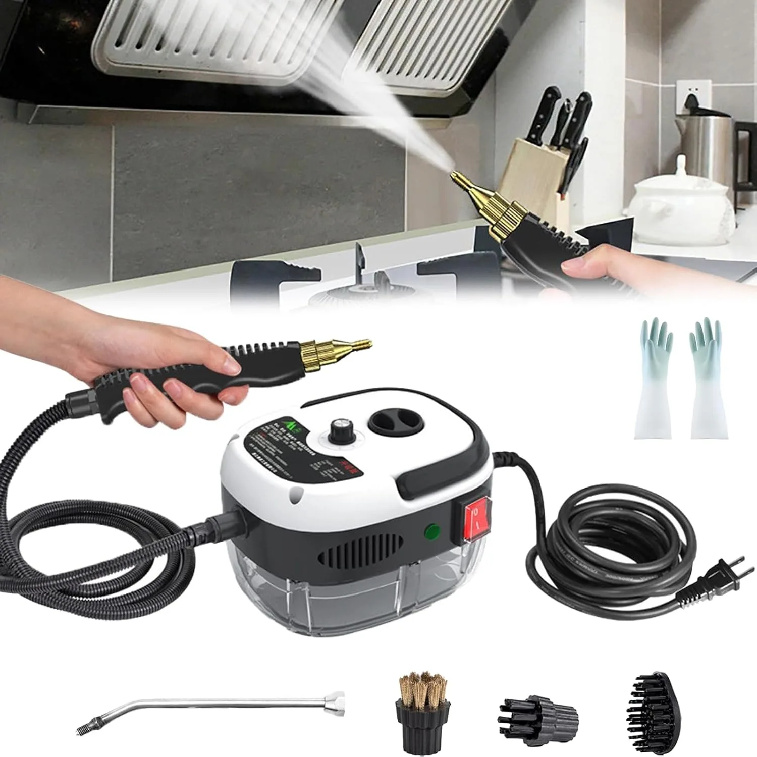 

2500W High Temperature Pressure Steam Cleaner for Home Kitchen Portable Handheld Cleaning Machine for Car Auto