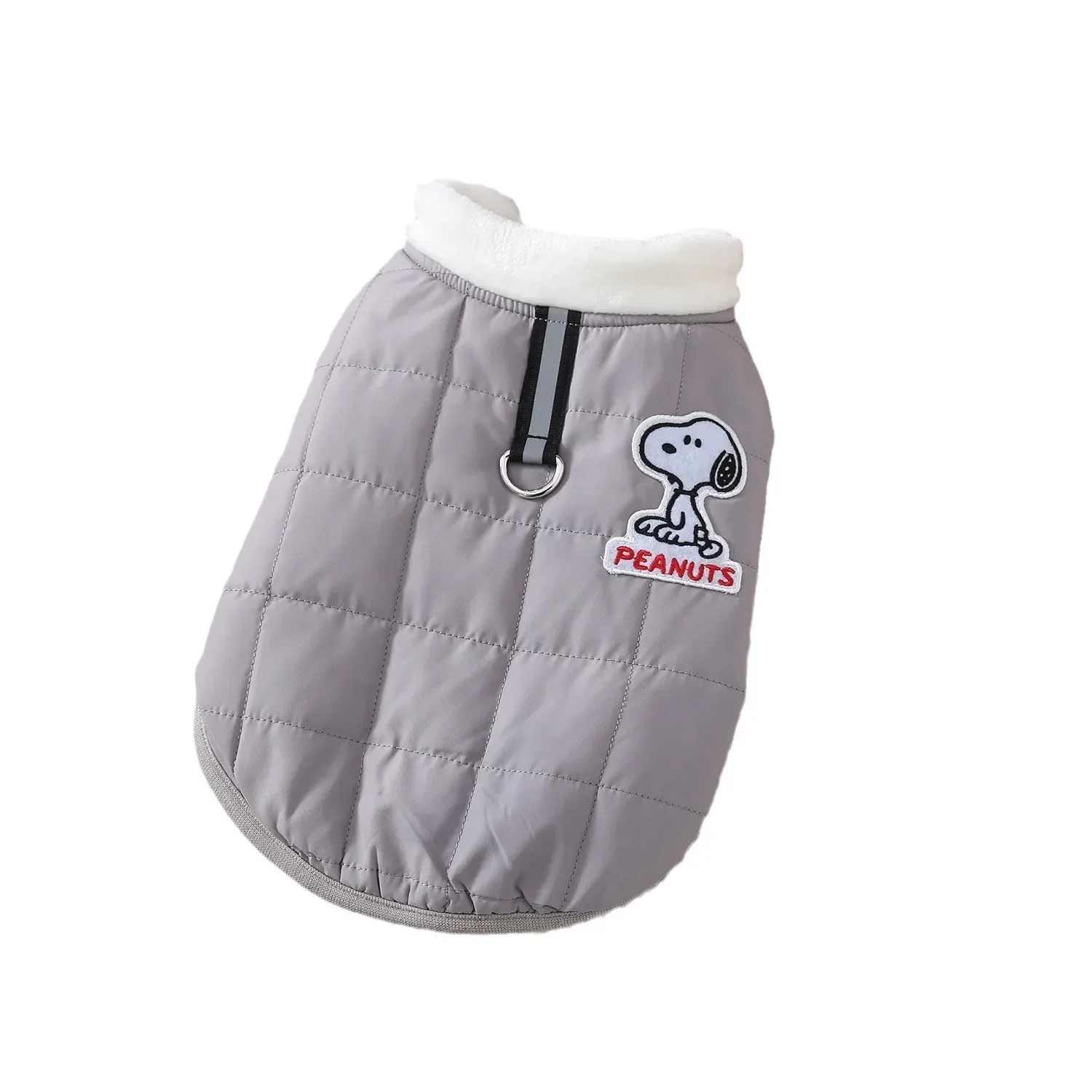 Snoopy pet vestiti cappotto vestiti per cani velluto tridimensionale cartone animato giacca imbottita in cotone gilet cane caldo autunno e inverno