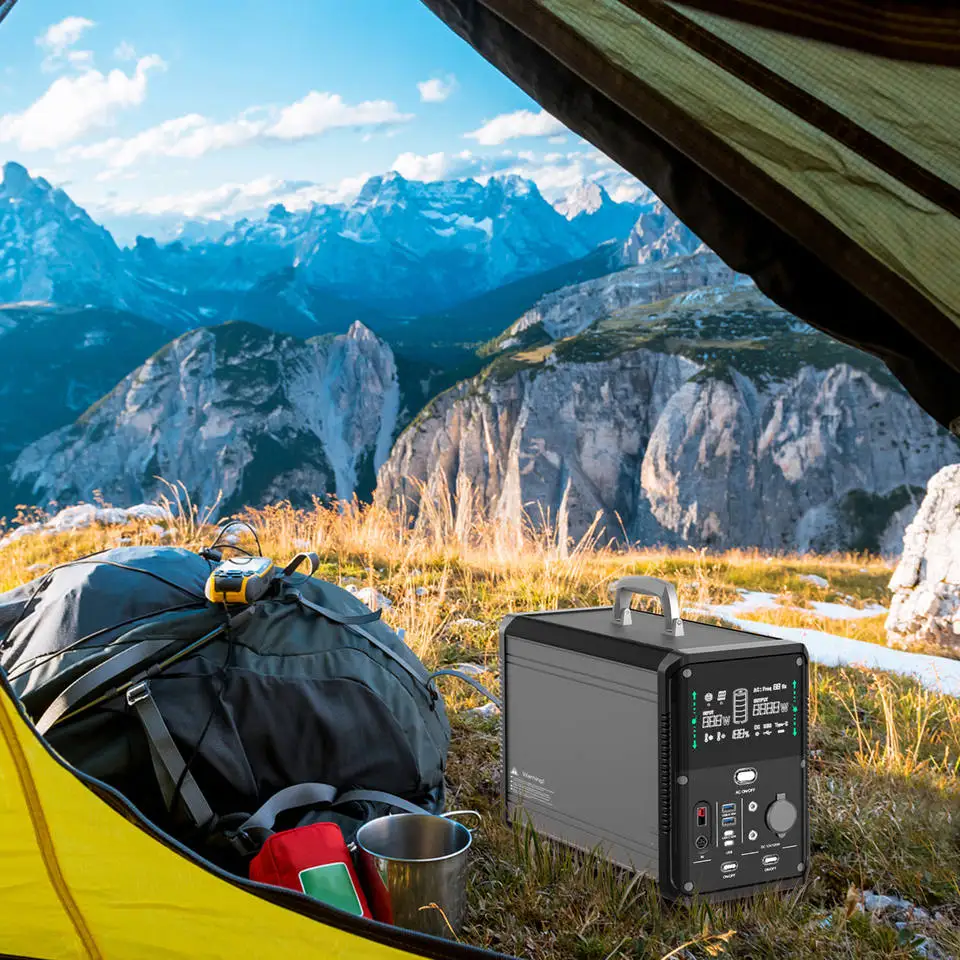 2024 New Design Portable 1500W Power Station High Quality Outdoor LiFePO4 Generator with 10W Output Power