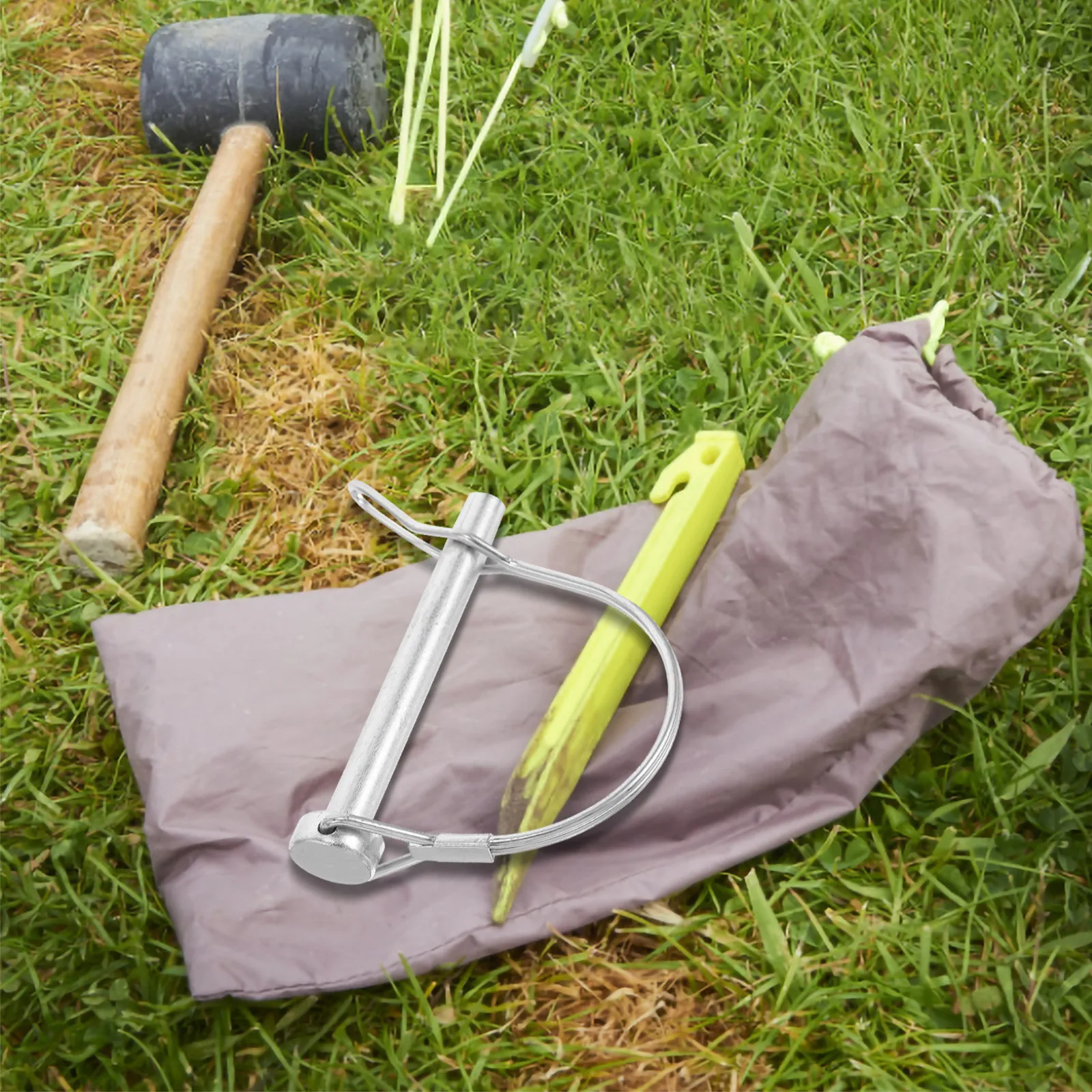 

Reliable Trailer Hitch Lock Pin Safety Coupler Pin with Tight Fit Wire Lock Heavy Duty Metal Construction for Secure Towing