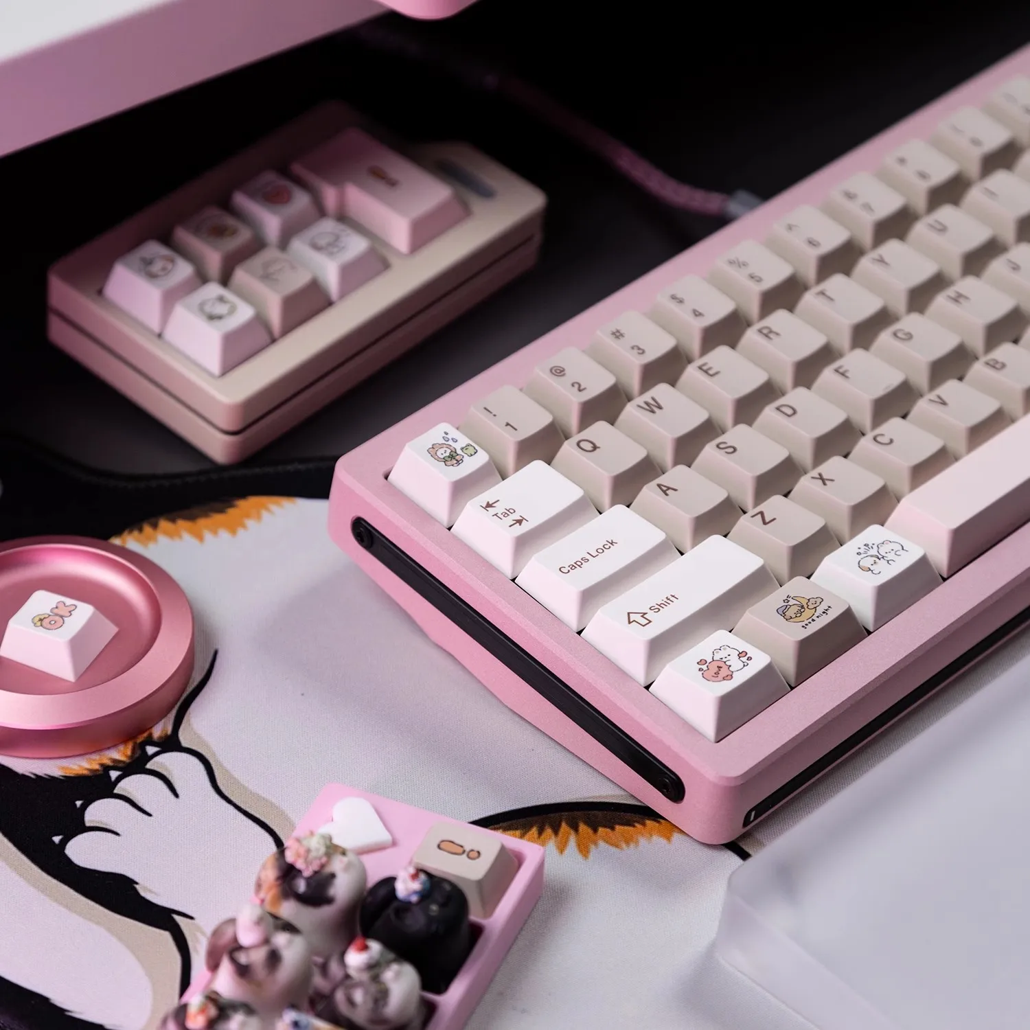 JKDK Keycap Dongeng Antik Profil Ceri PBT Dye-Sub untuk ANSI 100%/80%/60% Alice WKL Split Backspace 2.25U Shift
