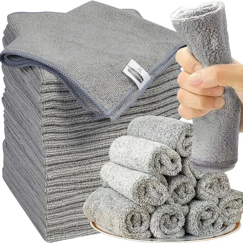 Microfiber Cleaning Cloths for Bicycle Car Kitchen Towel Absorbent Soft And Stain-removing Cloth Reusable Cleaning Towels