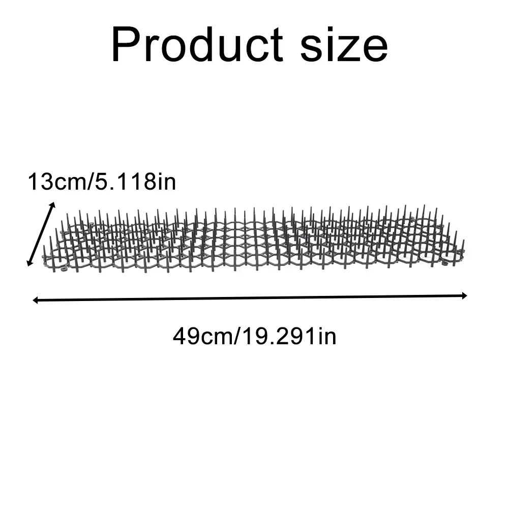 13X49CM Cat Scat Mat Anti-Cat Pest Plastic Prickle Strip Network Digging Stopper Portable Anti-Cat Dog Outdoor Garden Supplies