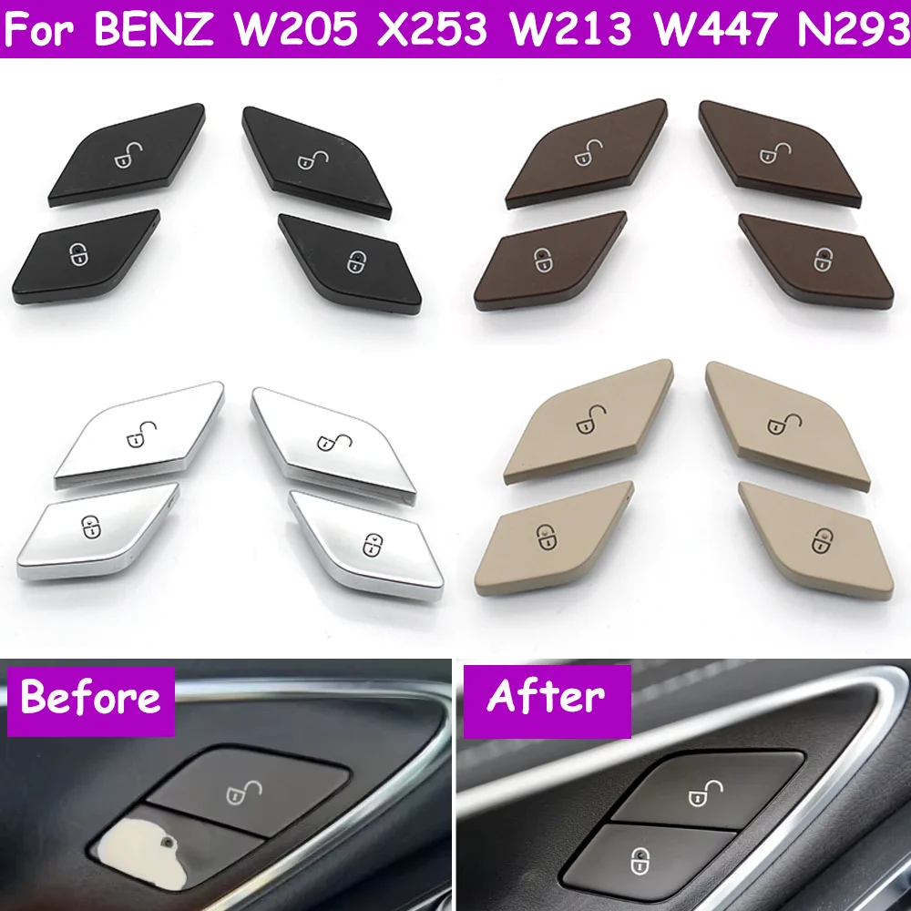 W205 W213 X253 W447 N293 Car Interior Driver Door Lock Release Unlock Switch Button For Mercedes Benz C E V GLC Class EQC