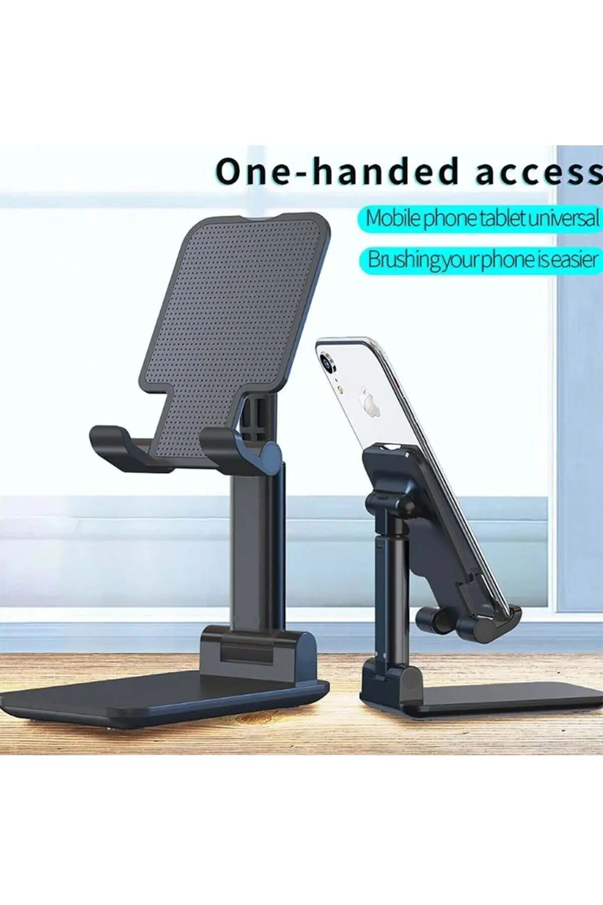 Professional Tablet And Phone Holder Stand 2 Tier Length Black Hanger Mobile Phone Cell Phone Holder Acessory Device easy use…