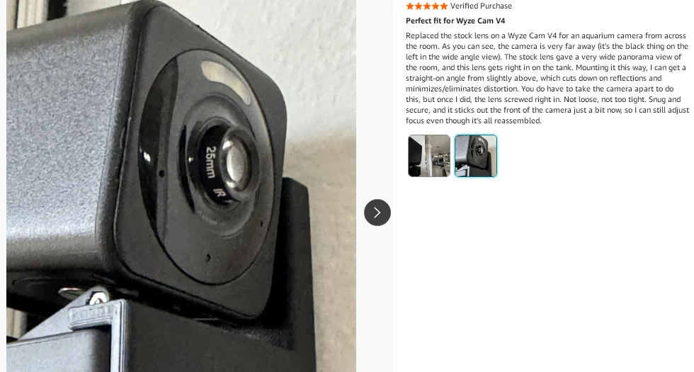 HD 5.0 Megapixel 25mm 16mm 12mm 8mm IR CCTV-Objektiv für HD IP AHD CCTV-Kamera mit M12-Anschluss, Feste Blende, Lange Sichtweite 20-60m – Detail 6