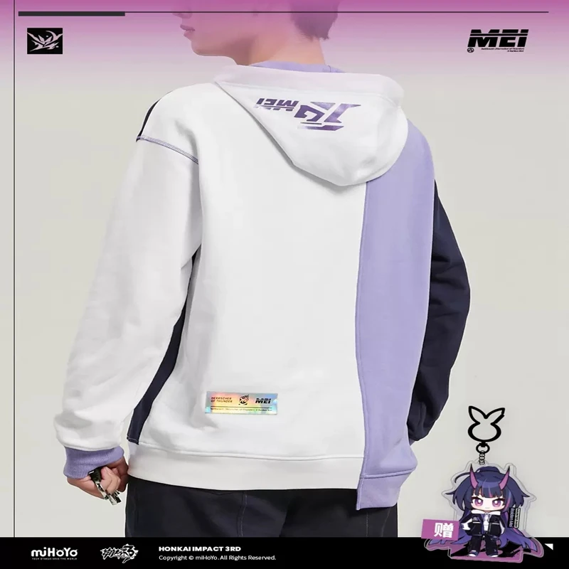 Pre-sale miHoYo/Honkai Impact 3RD HRUNTED DUSK RAIDEN MEI Theme Hoodie HERRSCHEER OF THUNDER Game Anime Cosplay Costume Gift New