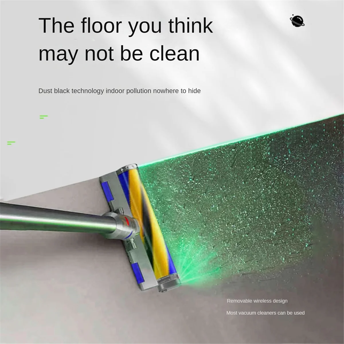 Special Vacuum Cleaner Dust Display LED Lamp, Reveal Microscopic Dust & Illuminate Invisible Pet Hair Cat Dog Fur, USB Charging