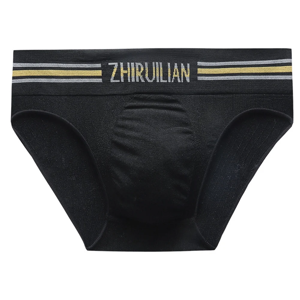 Men Striped Egg Bulge Pouch Briefs Underwear Low Waist Breathable Panties Shorts Man Breathable Stretch Underpants