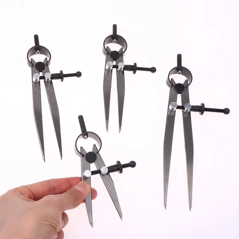 1 Piece Adjustable Compasses Gauges Leathercraft Line Marking Gauge Wing Divider Rotating  Gauge Handcraft Leather Tool