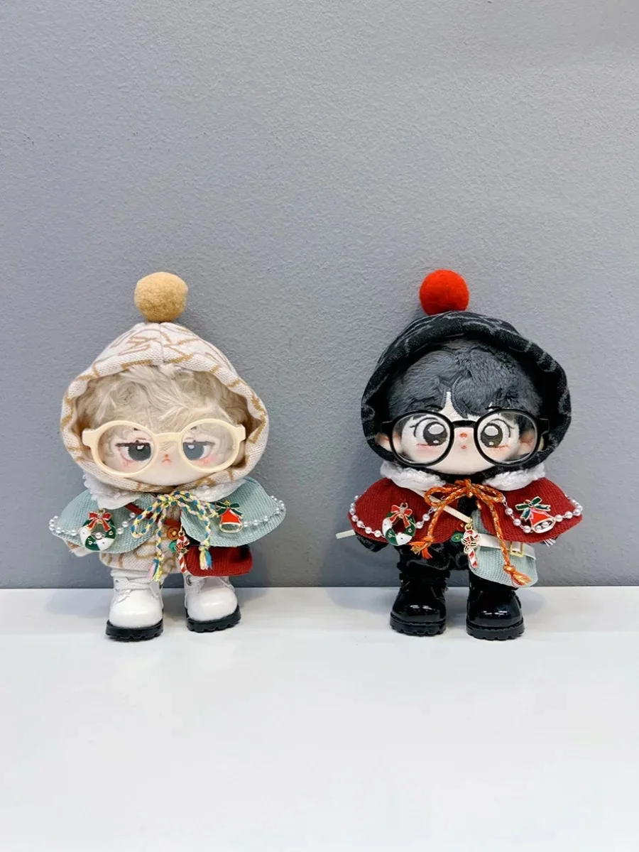 جمبسوت بغطاء رأس أخضر مطبوع ، موضة صبي وسيم رائع ، ملابس دمية قطيفة ، بدلة عيد الميلاد للعام الجديد ، هدية ملابس غير رسمية ، 10: