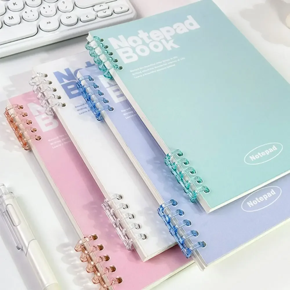 الإبداعية A5/B5 حلقة الموثق دفتر التدرج اللون خط أفقي المفكرة كتاب حساب اليد هدية #4