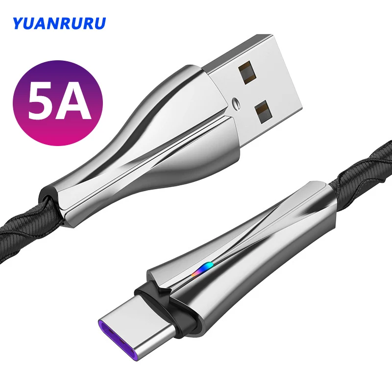 

Кабель Micro USB Type C 5A для Samsung, Huawei, Xiaomi, быстрая зарядка