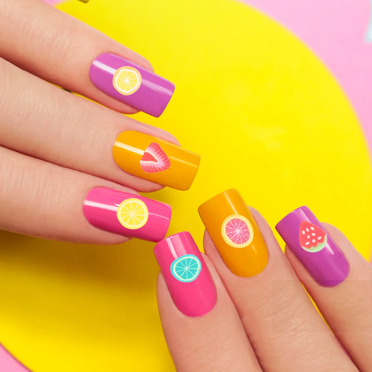 

5000 шт. красочные глиняные наклейки для ногтей с фруктами для DIY дизайна ногтей вечерние макияж сценическое украшение глина фруктовый ломтик