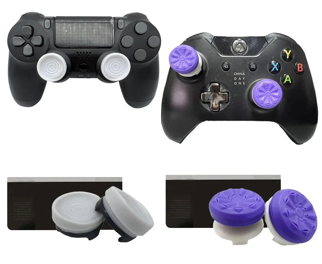 Hand Grip Extenders Caps for PlayStation 4 (PS5) Gamepad Thumbstick for Xbo One Controller Joystick Caps Accessories