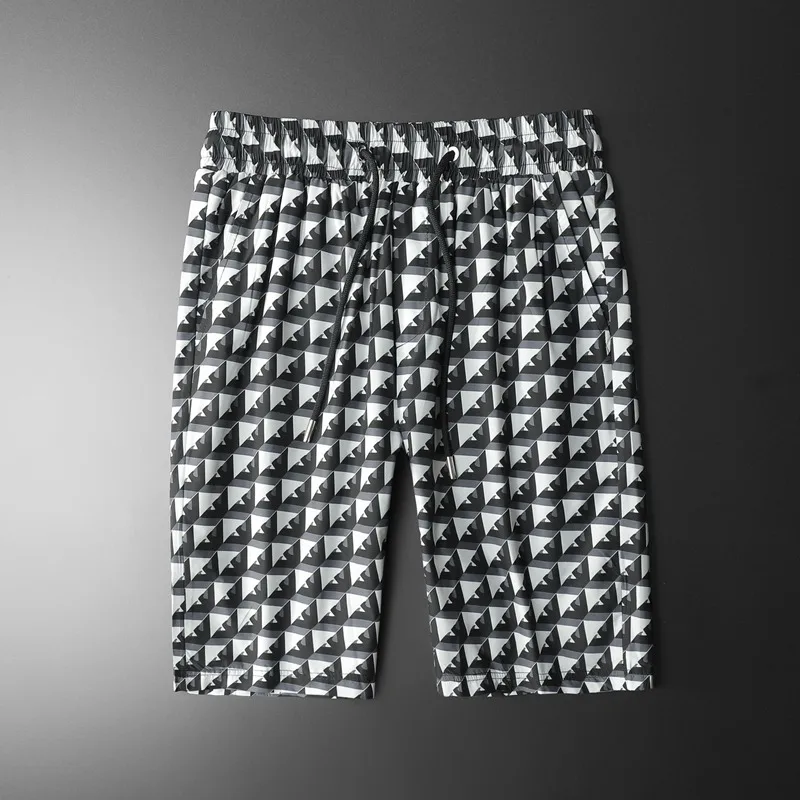 

Men's Summer Fashion Geometric Patterns Print Casual Loose Shorts Comfort Breathable Beach Shorts Swimming Sports Short Pants