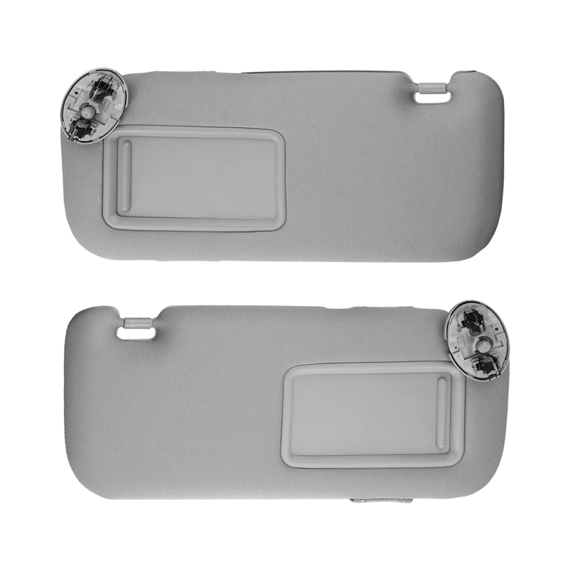 

Для Toyota Corolla 2007-2013 салон автомобиля солнцезащитный козырек с зеркалом серая солнцезащитная козырек левая и правая сторона водителя и пассажира