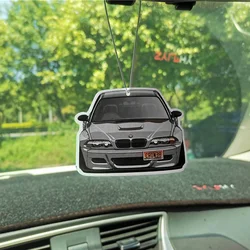 BMW Hanging Ornaments Rearview Mirror Decoration for E46 Silver Cartoon Style Car air freshener accessories Fashion Gift