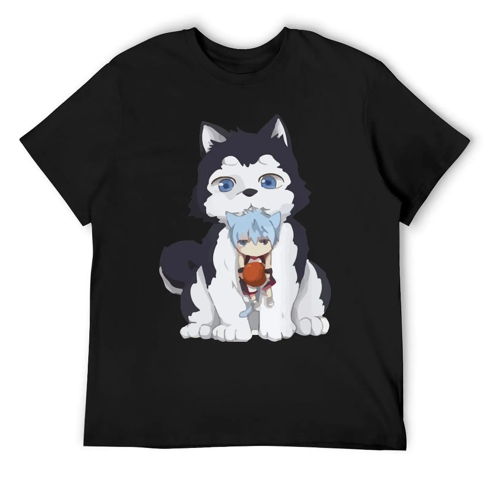 Корзина Куроко Artwork - Tetsuya Kuroko basket and the dog Футболка летняя рубашка новое издание мужской одежды Мужские футболки