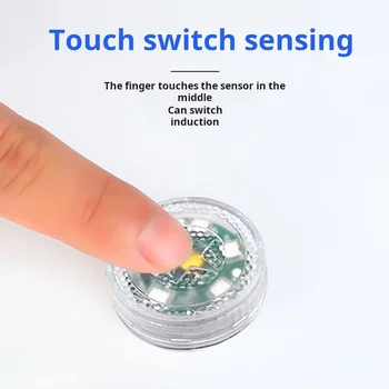 1/2/4/6顆迷你LED警示燈和氣氛燈 - 紐扣電池供電,便攜式,適用於家庭、露營、汽車內飾 8 最佳銷售 帶電池的汽車內裝燈 - №2