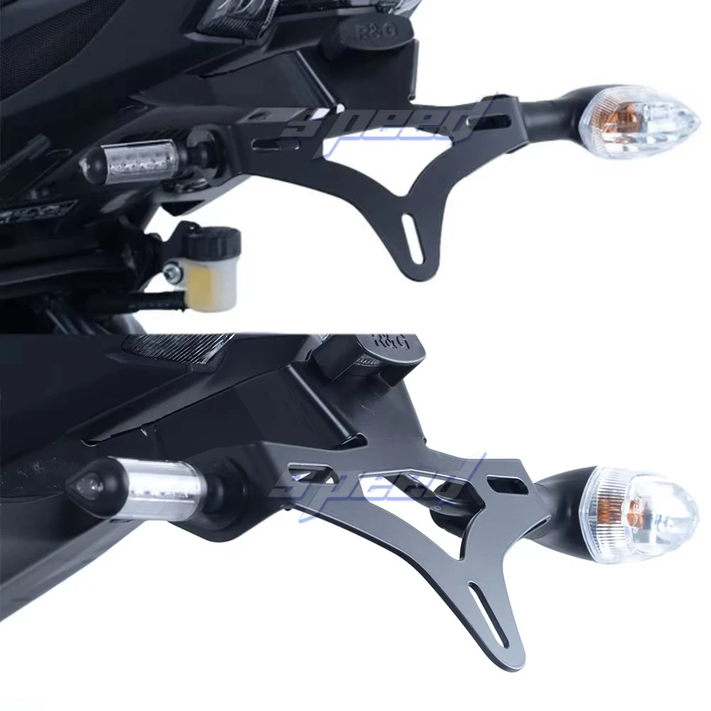 For Yamaha MT-09 MT09 2024 2025 Motorcycle Rear Fender Registration Bracket License Plate Holder Frame Tail Tidy with LED light